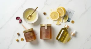 Common kitchen ingredients used for natural anti-wrinkle facial masks