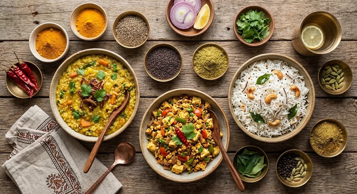 Easy Indian Vegetarian Dinner Recipes (15-Minute Healthy Meals)