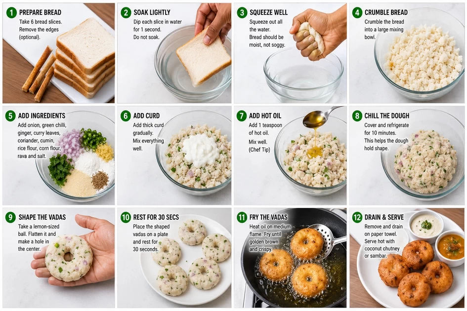 Bread Medu Vada Recipe (Hebbars Kitchen Style): Crispy Outside, Soft Inside with Chef Tips