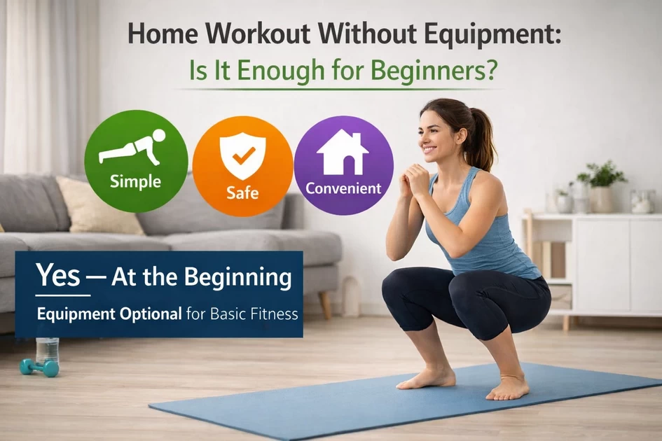 🏠Home Workout Without Equipment: Is It Enough for Beginners?