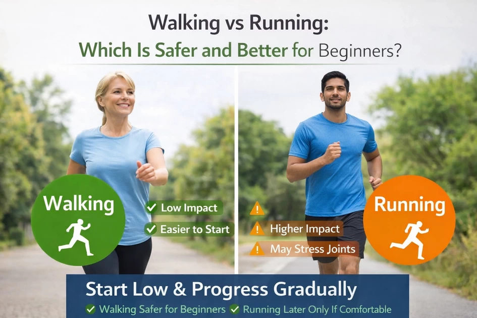 🚶‍♂️ Walking vs Running: Which Is Safer and Better for Beginners?