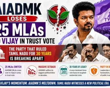 AIADMK MLAs support Vijay trust vote