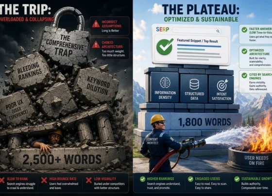 The Word Count Plateau: Why 1,800 Words is the New SEO Sweet Spot