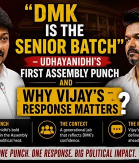 Udhayanidhi Stalin senior batch comment Vijay