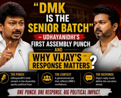 Udhayanidhi Stalin senior batch comment Vijay