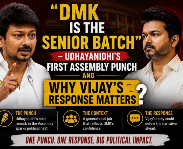Udhayanidhi Stalin senior batch comment Vijay