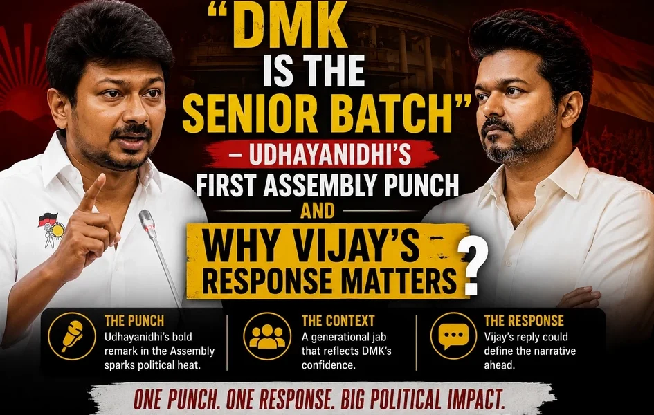Udhayanidhi Stalin senior batch comment Vijay