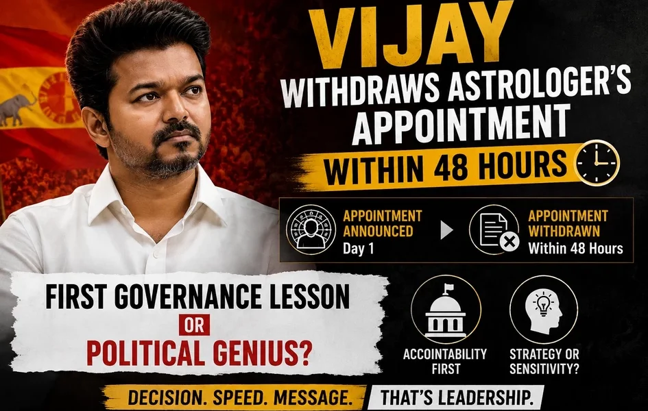 Vijay astrologer appointment withdrawal
