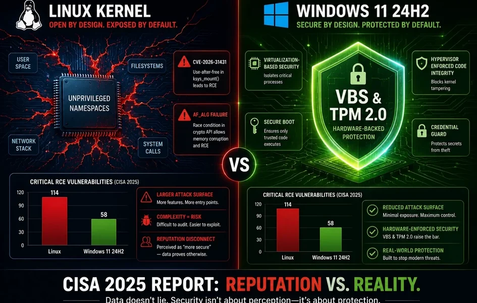 Linux vs. Windows Security 2026: The CISA Report That Flipped the Script