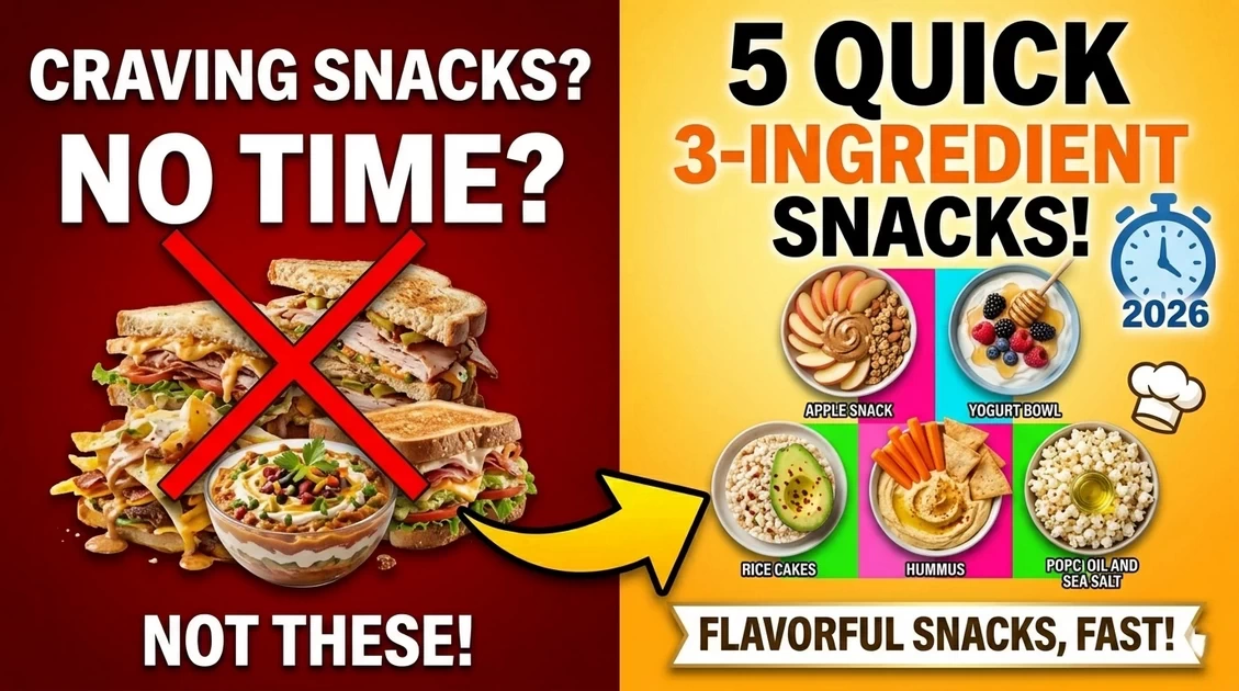 5 Best 3 Ingredient Recipes Snacks for Busy Days