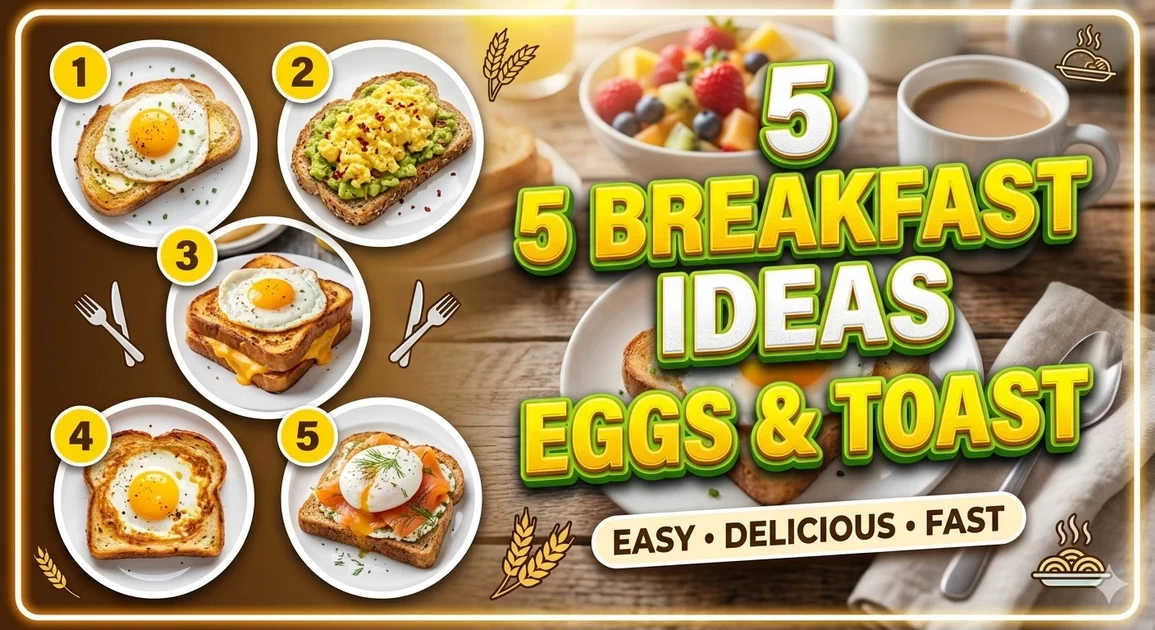 5 Breakfast Ideas with Eggs and Toast (High Protein 2026)
