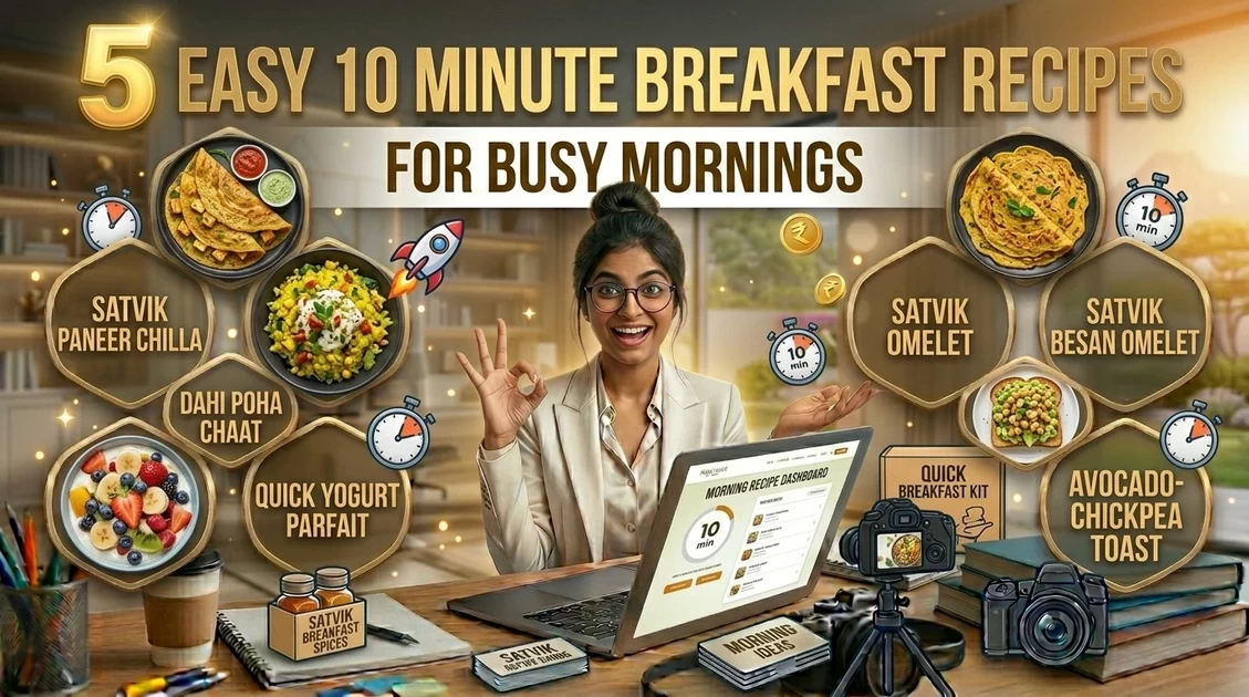 5 Easy 10 Minute Breakfast Recipes for Busy Mornings