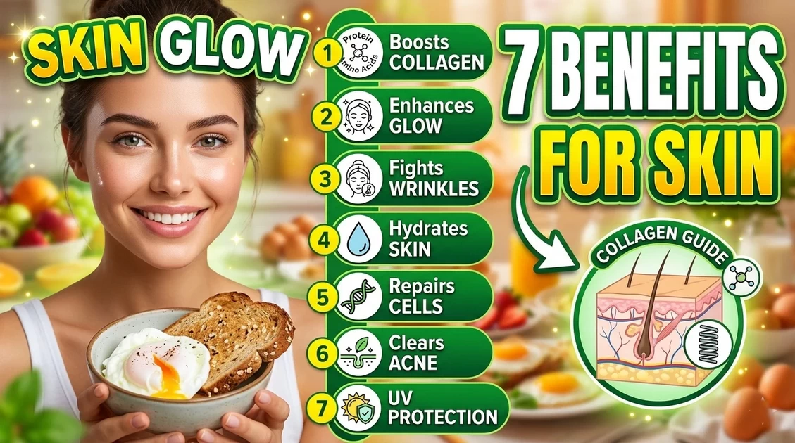 7 Benefits of Eating Egg for Skin Glow & Collagen