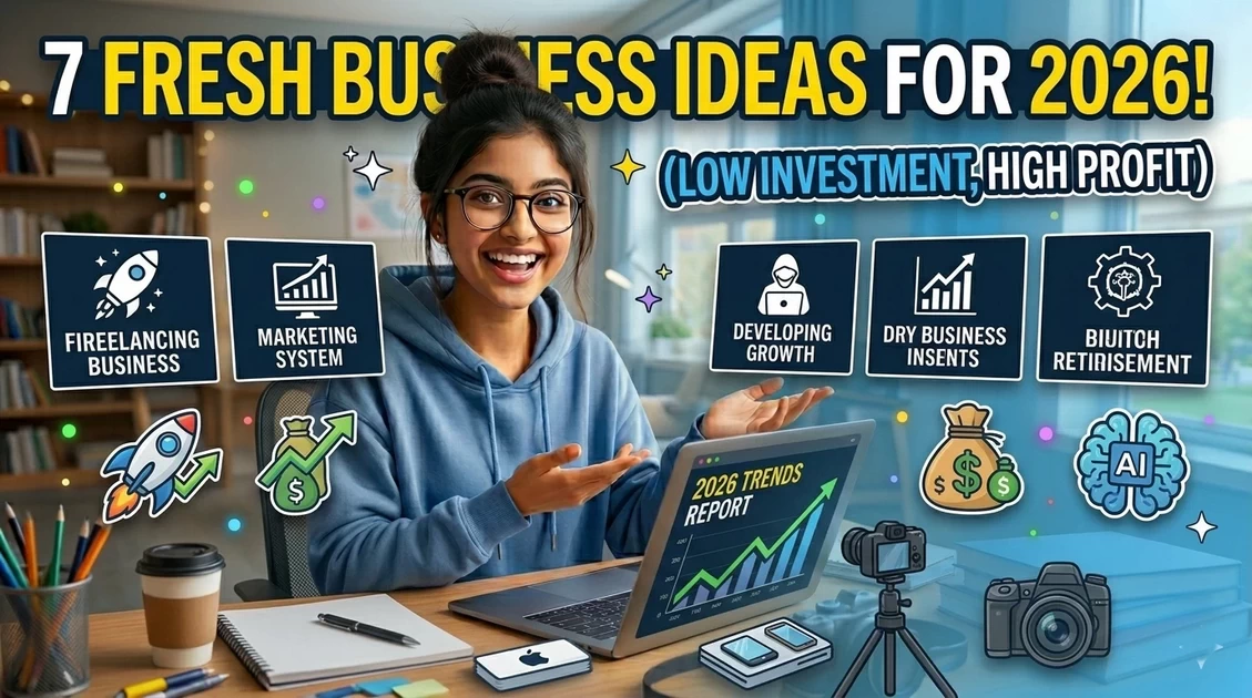 7 Fresh Business Ideas for 2026 Low Investment & High Profit
