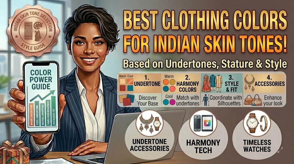 Best Clothing Colors for Indian Skin Tone Based on Undertones