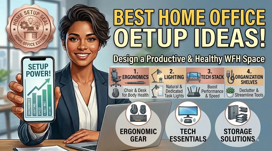 Best Home Office Setup Ideas (2026 Productivity Guide)