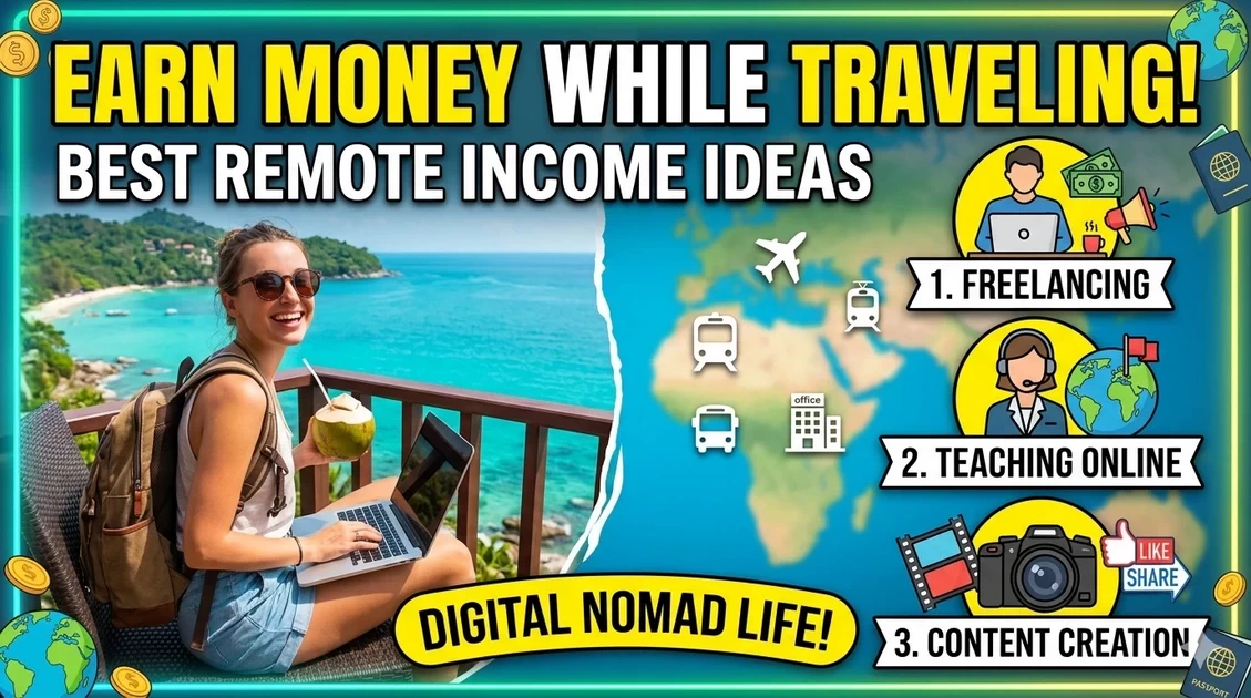 Earn Money While Traveling: Best Remote Income Ideas
