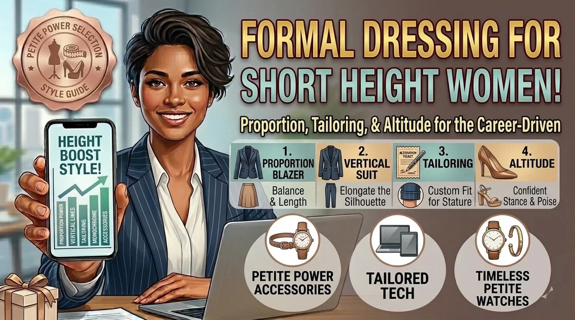 Formal Dressing for Short Height Women (Look Taller 2026)