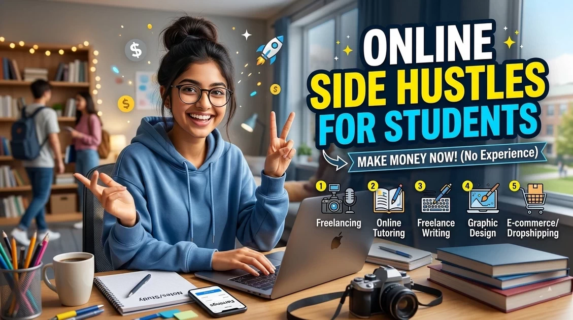 Online Side Hustles for Students (2026 Guide to Earn Money)